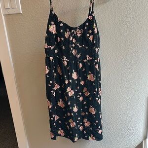 SO Black Floral Mini Dress